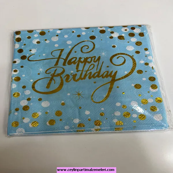 Happy Bırthday Temalı Peçete